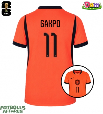 Nederländerna Cody Gakpo #11 Hemmatröja Kvinnor VM 2026 Kortärmad
